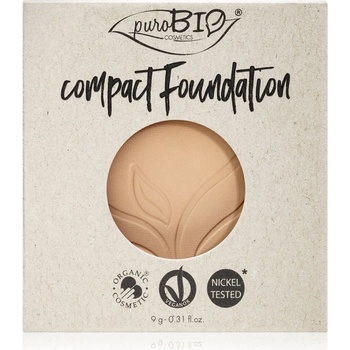 puroBIO Cosmetics Compact Foundation kompaktní pudrový make-up náhradní náplň SPF10 01 9 g