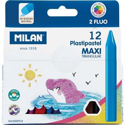 MILAN MAXI plastické 10 ks + 2 ks FLUO