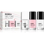 NOBEA Day-to-Day 3-Piece Nail Polish set with Top coat комплект лак за нокти French manicure set