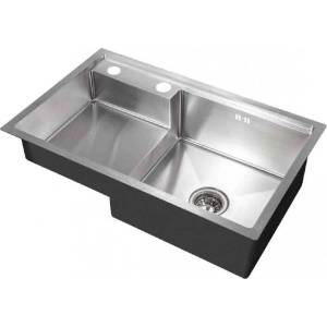 Inter Ceramic Кухненска мивка ICK D7848HD-R, Inter Ceramic, алпака, 78х48х22см (D7848HD-R) Мивка за вграждане