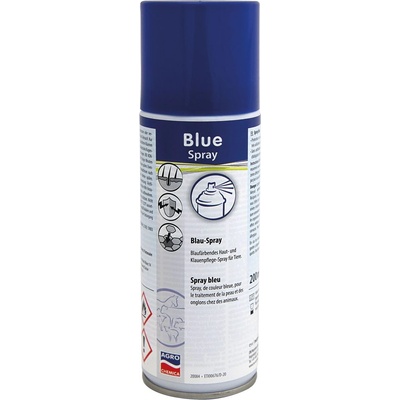 Kerbl Спрей за оцветяване в син цвят за грижа за копитата и подметките, Blue Spray 200 ml