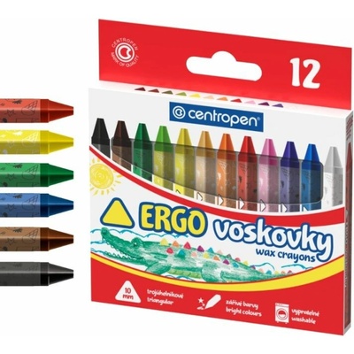 Centropen trojhranné voskovky 12 ks 9531