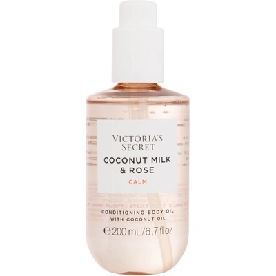 Victoria´s Secret Coconut Milk & Rose Calm Conditioning Body Oil (W) 200ml, Telový olej