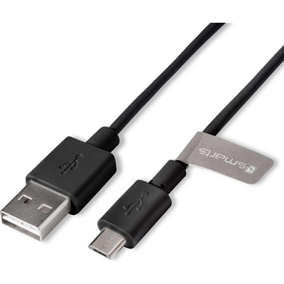 4smarts Компактен microUSB кабел с (100 см) - 4smarts Basic Micro-USB Data Cable BasicCord 1m (черен) (4S468461 )