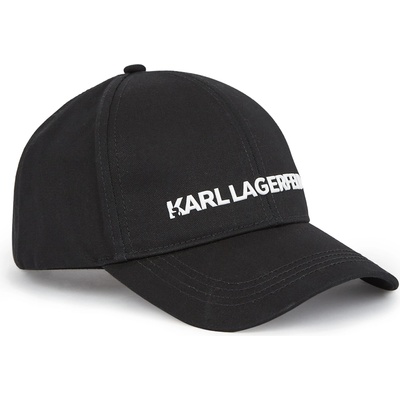 Karl Lagerfeld Шапка с козирка черно, размер 55-60