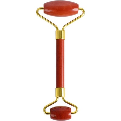 Venoc Masážny roller na tvár z červeného jadeitu