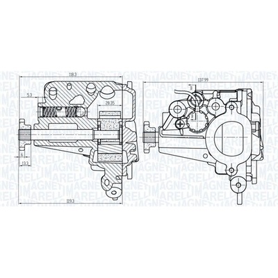 Olejové čerpadlo MAGNETI MARELLI 351516000072 351516000072