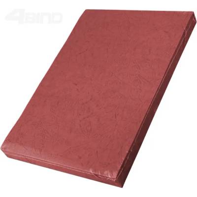 4BIND Desky pro vazbu Delta (imit. kůže) 230g, A4 červená, 100ks