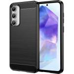 Techsuit Калъф за Samsung Galaxy A55 5G - Carbon Silicone - Черен (KF2317750)