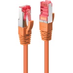 Lindy Пач кабел LINDY 47806, S/FTP, Cat. 6, 0.5m, оранжев (47806)