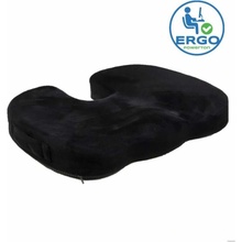 Powerton Podsedák pod zadok ergonomický, čierny, pamäťová pena