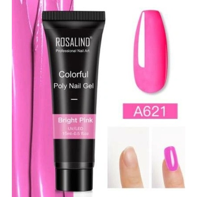 Rosalind poly gel č.A621-BRIGHT PINK 15 ml
