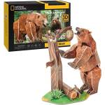 CubicFun CubicFun Пъзел 3D National Geographic Кафява мечка 88ч