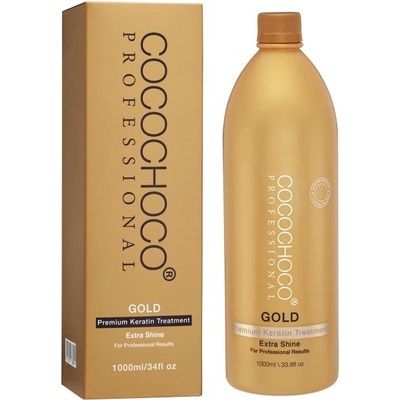 COCOCHOCO Brazílsky keratín GOLD Krepovité nepoddajné vlasy 1000 ml