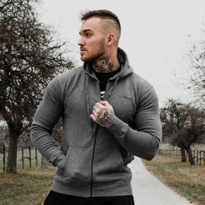 GymBeam mikina zipper Hoodie black černá – Zboží Dáma