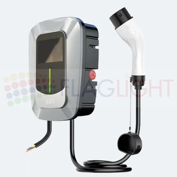 22 kW Трифазна Зарядна Станция тип 2, 32 А, Монтаж на стена, Управление на достъпа с чип, WiFi контрол, Вграден протокол OCPP1.6 за картови плащания (FL-EU006-6)