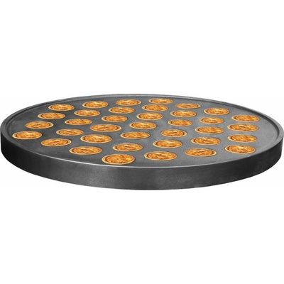 G.Gastro Pečicí plotna na crêpes - 400x400x40 mm - nerezová ocel | pro mini crêpes - kompatibilní s CGOM5 - D9783751