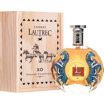 Lautrec Cognac XO Grande Champagne 40% 0,7 l (dřevěný box)