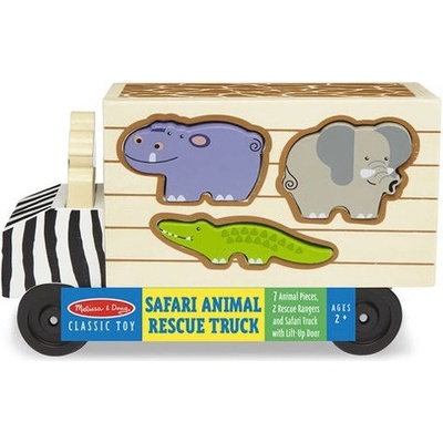 Melissa & Doug vkladačka Safari autíčko so zvieratkami