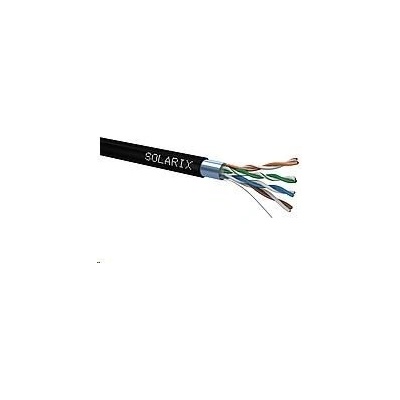 Solarix SXKD-6A-STP-PE-1m STP, Cat6A, drát, PE (SXKD-6A-STP-PE), metráž, 1m