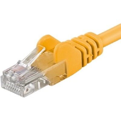 PremiumCord sp6utp020Y patch UTP, RJ45-RJ45, CAT6, 2m, žlutý
