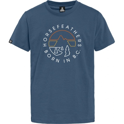 Horsefeathers Детска тениска Line Circle - moonlight blue Horsefeathers | Sin | Момчешки | S