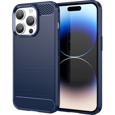 HQWear Гъвкав кейс Carbon Case за iPhone 14 Pro, син (5907769349539)