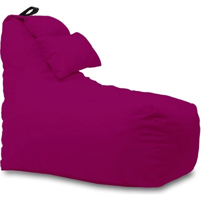 Pufrelax Пуф фотьойл и декортивна възглавница Mirraggio, водоустойчив, Panama Магента