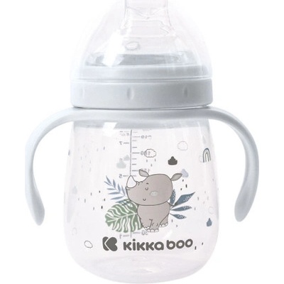 KikkaBoo hrnček so silikónovým náustkom 240ml Savanna Blue