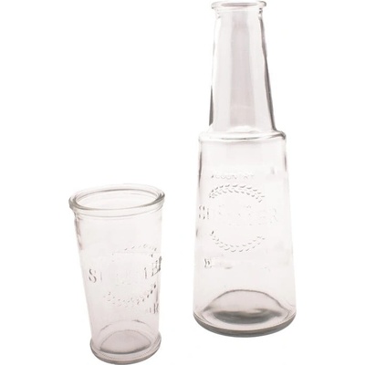 Dakls Skleněná karafa se sklenicí 800 ml