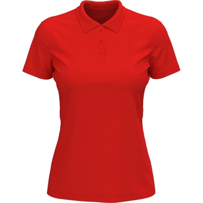 Stedman Lux Polo Women pique COT05916005500 scarlet red