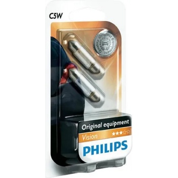 Philips Комплект 2 допълнителни халогенни крушки Philips C5W, 12V, 5W