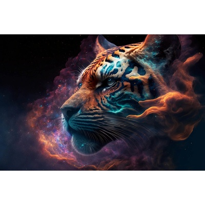 DIMEX MS-5-AI-0007 Vliesová fototapeta na zeď Tiger´s Head rozměry 375 x 250 cm