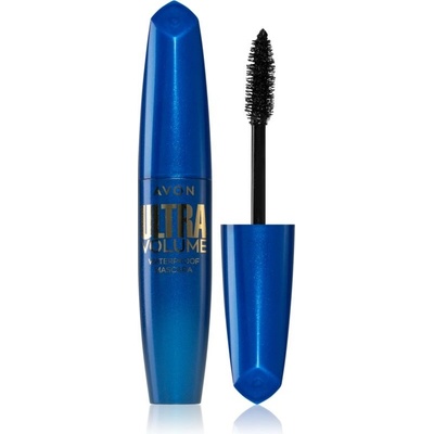 Avon Ultra Volume vodeodolná riasenka pre objem a natočenie rias Blackest Black 10 ml