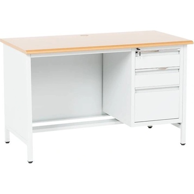 Carmen Метално бюро Carmen CR-1314 K - сиво / бук (B3580304)