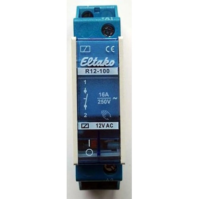 Eltako R12-100-12V spínací relé , 12 V, 8 A, 1 spínací kontakt, Piece, 1 ks