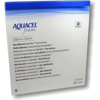 Aquacel Foam neadhezívne penové krytie 20 x 20 cm 5 ks