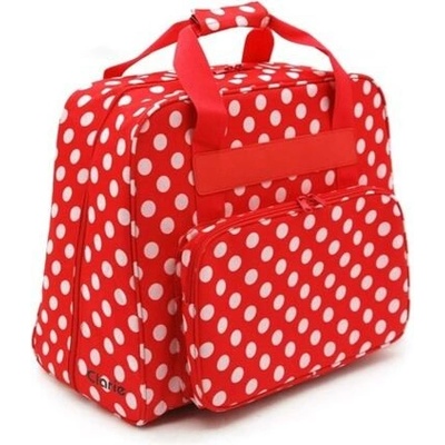 Taška na šicí stroj - červenobílá – Zboží Dáma