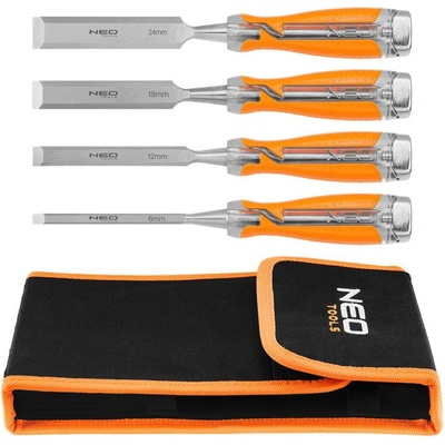 sada dlát 4ks, 6,12,18,24mm dvousložková rukojeť NEO tools 37-900 IVK37-900