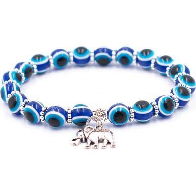 Milujeme Kameny Alláhovo oko (Evil Eye) - Slon - náramek kulička NKSA1101