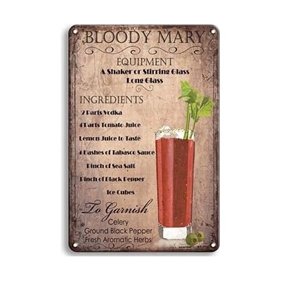 Ceduľa Bloody Mary