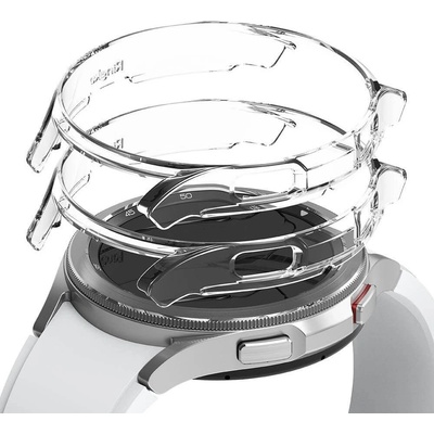 Ringke Комплект от два броя качествен твърд кейс за Samsung Galaxy Watch 4 Classic 46 мм (прозрачен) - Ringke 2x Slim Watch Case (2 броя) (RGK1628CL)