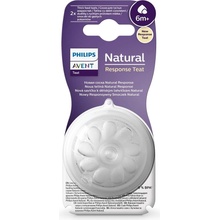 Avent Philips cumlík Natural Response 6 na kašu 2 ks transparentni