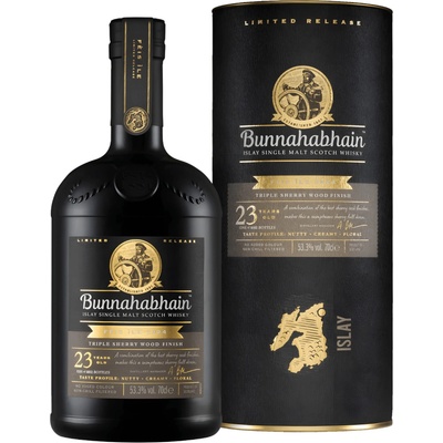 Bunnahabhain 23y Triple Sherry 53,3% 0,7 l (tuba)