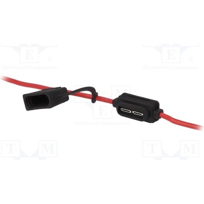 LITTELFUSE 277.6306.0001 Zásuvka; 19mm; 20A; na kabel; Výv: vodiče x2; 32V