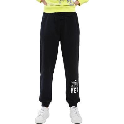 Winkiki Kids Wear dívčí tepláky černá