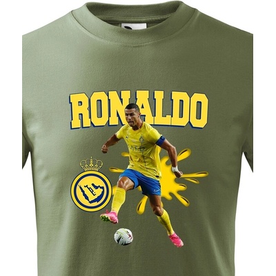Dětské tričko Cristiano Ronaldo Al Nassr Military Canvas Dětské tričko Bezvatriko.cz 2241