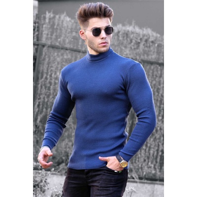 Madmext Мъжки пуловер 9420- Син 289975 (289975_Синьо)