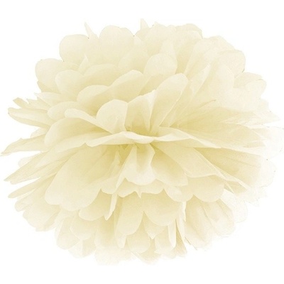 PartyDeco Pom-poms ivory 35 cm 1 ks - dekorace pom-pomy svatební výzdoba sálu