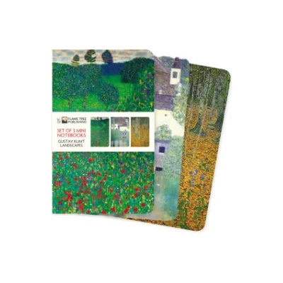 Flame Tree Publishing Klimt Landscapes Set of 3 Mini Notebooks | Flame Tree Publishing